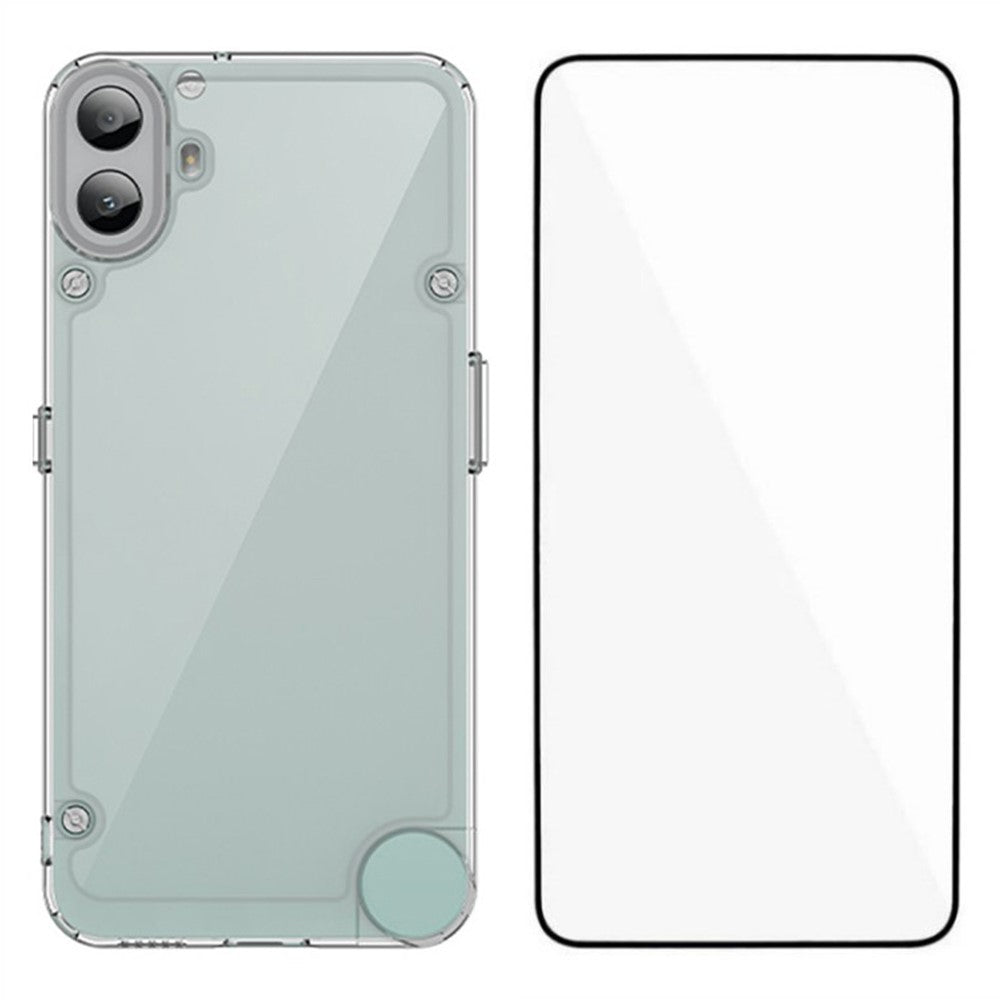 Nothing CMF Phone 1 Transparente Handyhülle – Aus TPU & Acryl, mit Schutzglasfolie