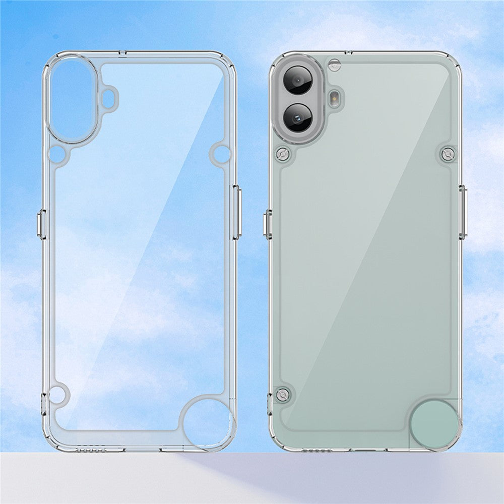 Nothing CMF Phone 1 Transparente Handyhülle – Aus TPU & Acryl, mit Schutzglasfolie