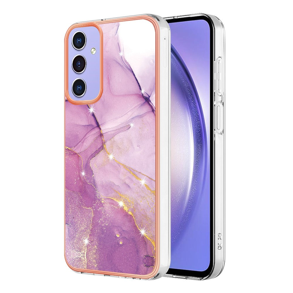 Galaxy A16 5G/4G Schutzhülle – Mit Marmormuster 2,0 mm Galvanik-Rückseite