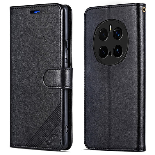 Honor Magic7 Pro 5G Handyhülle – AZNS aus kratzfestem PU-Leder mit Standfunktion, Brieftaschen