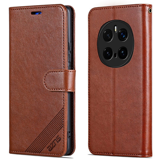 Honor Magic7 Pro 5G Handyhülle – AZNS aus kratzfestem PU-Leder mit Standfunktion, Brieftaschen