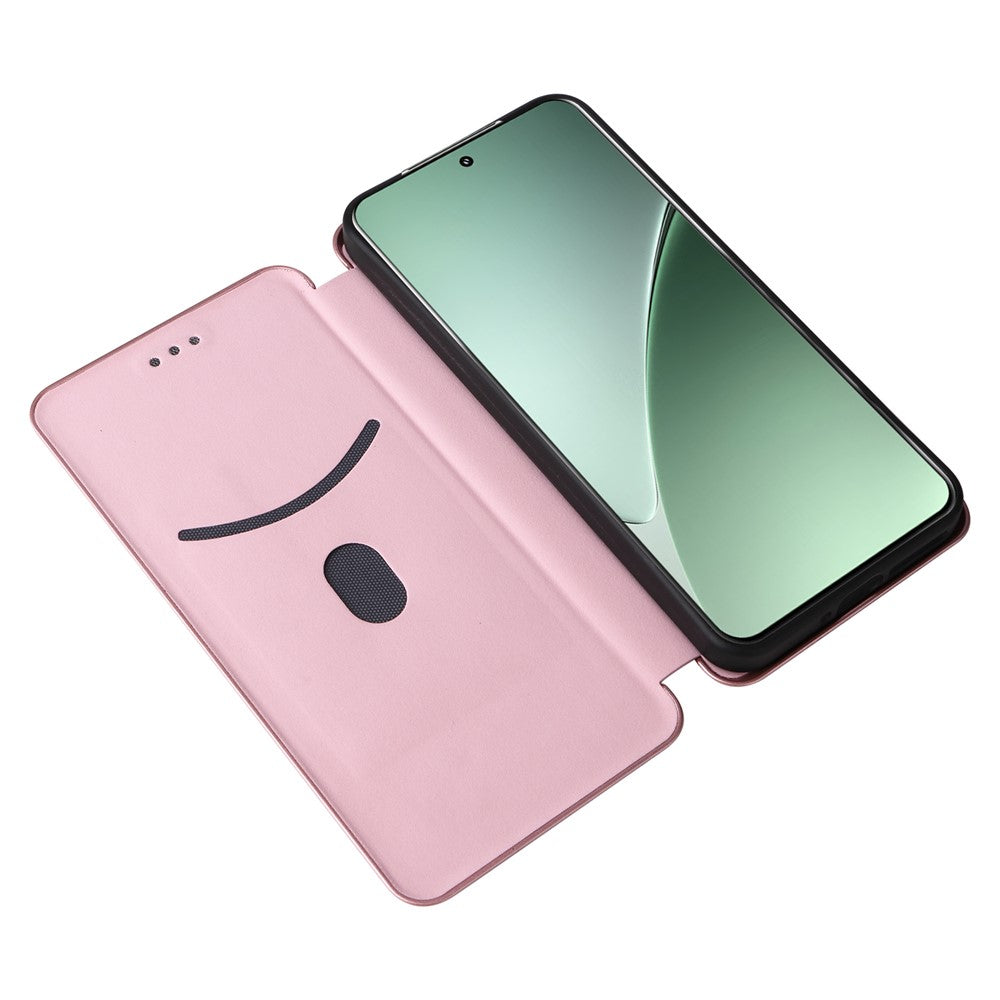 For Xiaomi 15 Case Carbon Fiber Texture Drop-Proof PU Leather Phone Cover