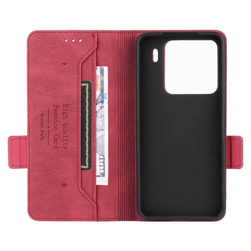 For Xiaomi 15 Case Leather Wallet Flip Phone Cover with Hardware Decor
