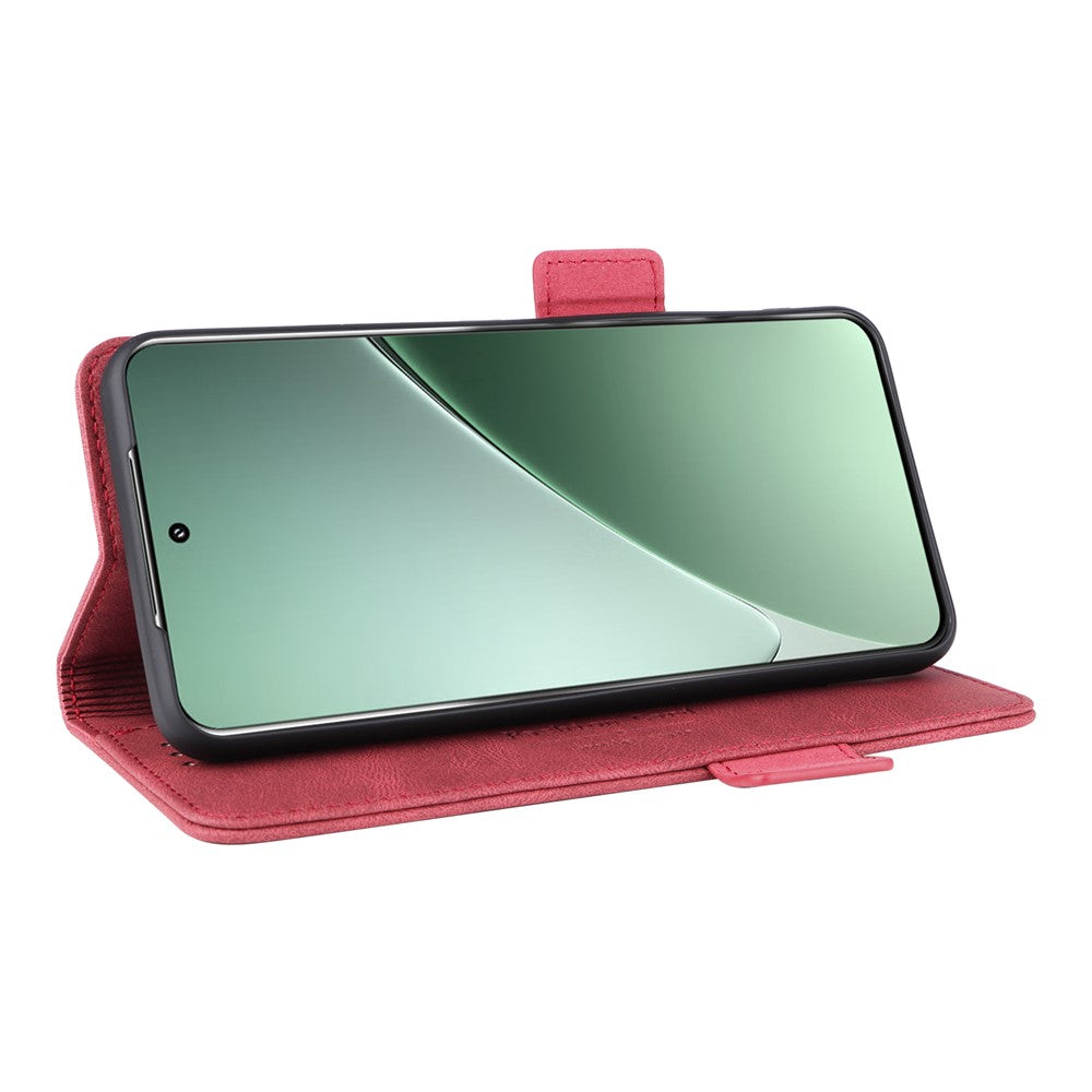 For Xiaomi 15 Case Leather Wallet Flip Phone Cover with Hardware Decor