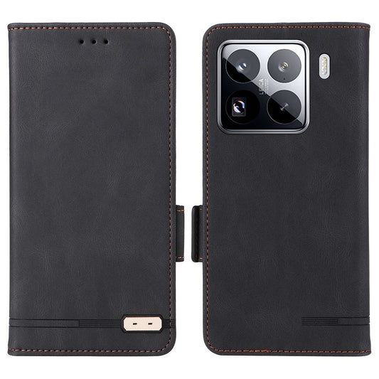 Xiaomi 15 Pro Wallet-Handyhülle – Leder Flip mit Hardware-Dekor