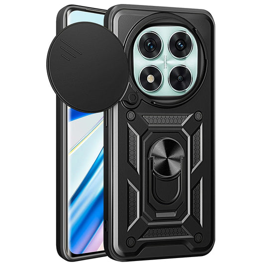 Xiaomi Redmi Note 14 Pro 5G / Xiaomi Poco X7 5G Handyhülle – Poco X7 5G- mit verschiebbarem Kameradeckel, PC + TPU-Kickstand