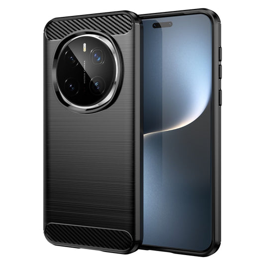 Honor Magic7 Pro 5G Handyhülle – Gehäuse aus gebürsteter Kohlefaser-Textur, Anti-Fingerabdruck-Telefon-Rückseite