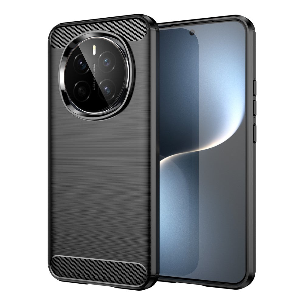 For Honor Magic7 5G Case Carbon Fiber Texture Brushed Anti Fingerprint Phone Back Cover