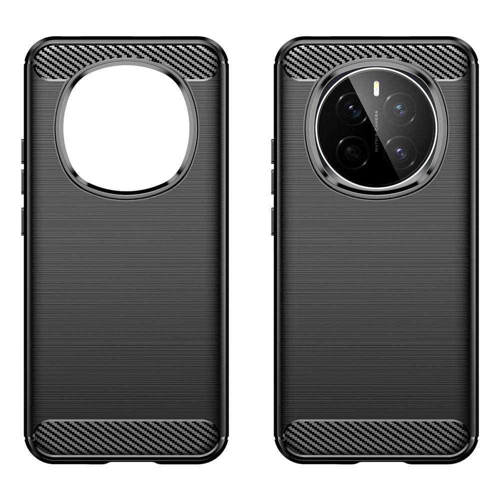 For Honor Magic7 5G Case Carbon Fiber Texture Brushed Anti Fingerprint Phone Back Cover
