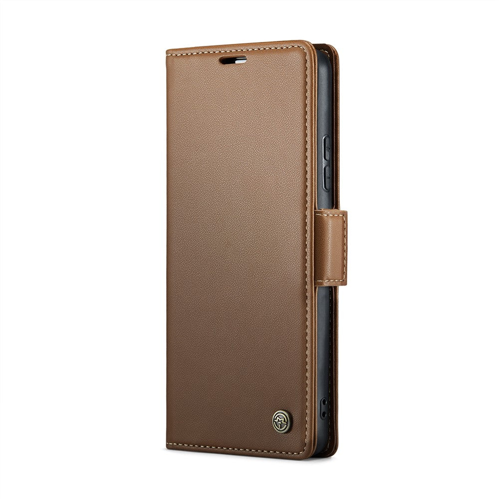 CASEME For Xiaomi Redmi Note 14 Pro+ 5G / 14 Pro 5G / Poco X7 5G Leather Case  023 RFID Blocking 3 Card Slot Mobile Cover
