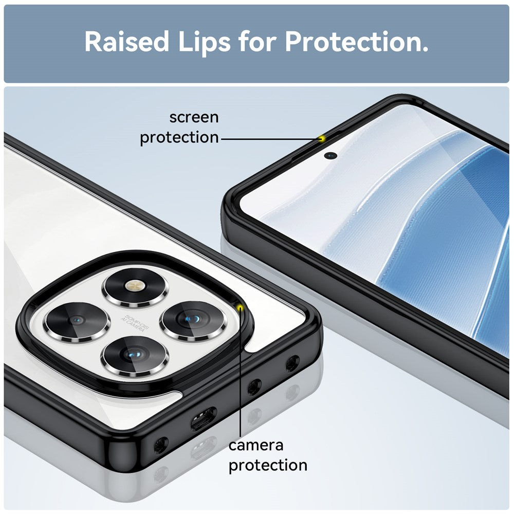 For Xiaomi Redmi Note 14 Pro 5G / Poco X7 5G Case TPU+Acrylic Protective Clear Phone Cover