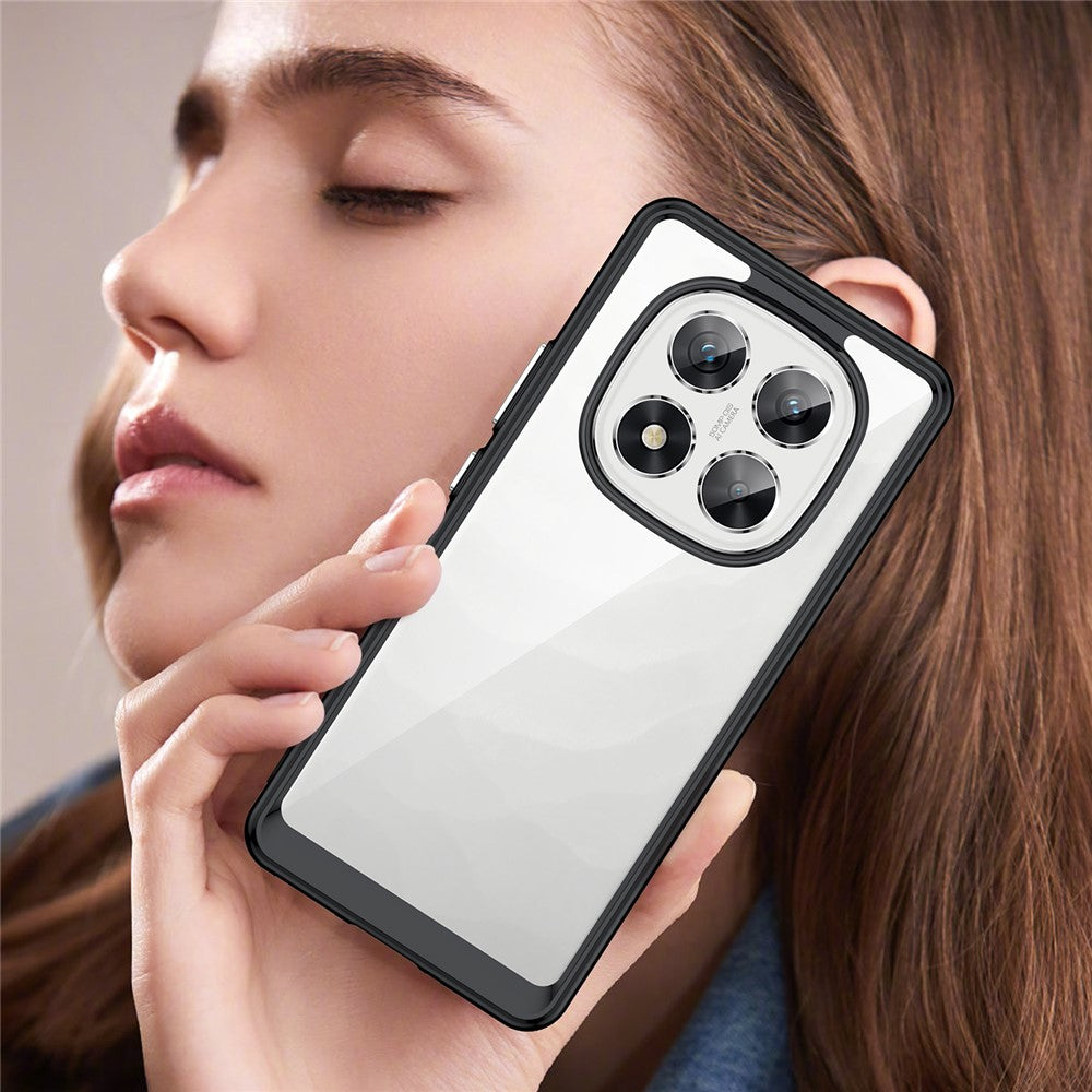 For Xiaomi Redmi Note 14 Pro 5G / Poco X7 5G Case TPU+Acrylic Protective Clear Phone Cover