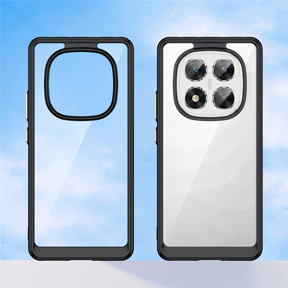 For Xiaomi Redmi Note 14 Pro 5G / Poco X7 5G Case TPU+Acrylic Protective Clear Phone Cover
