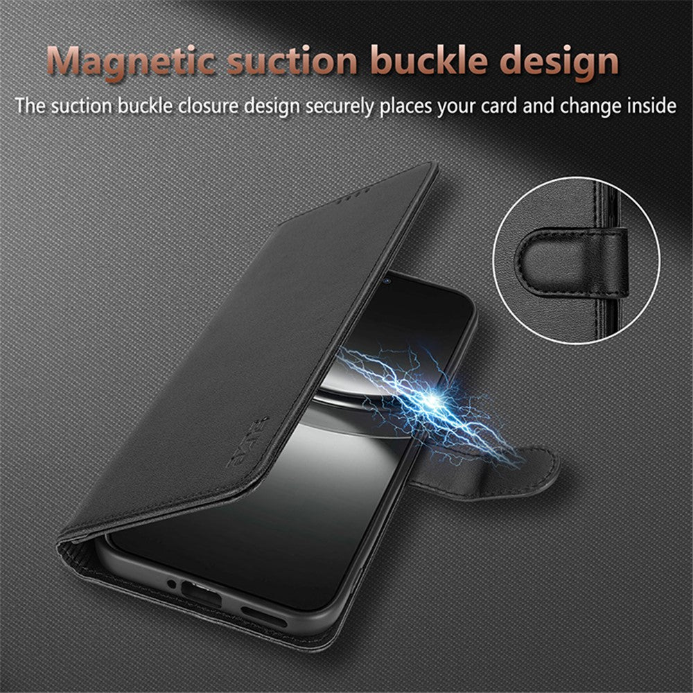 AZNS For Honor Magic7 Pro 5G Case PU Leather Wallet Phone Cover