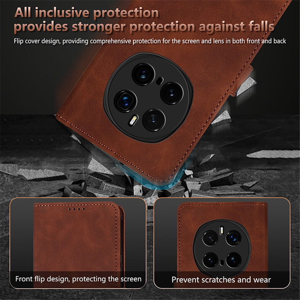 AZNS For Honor Magic7 Pro 5G Case PU Leather Wallet Phone Cover
