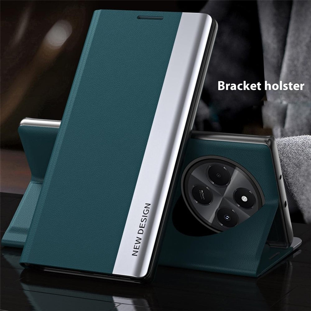 Case For Xiaomi Redmi 14C 4G / 14R 5G / Poco C75 4G Anti-Drop Leather Phone Cover with Stand