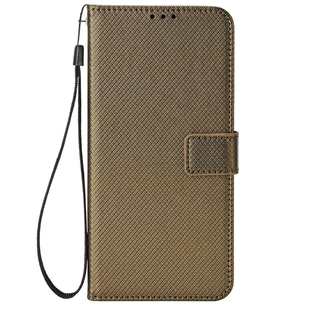 For Honor Magic7 Pro 5G Case PU Leather Diamond Texture Wallet Phone Cover