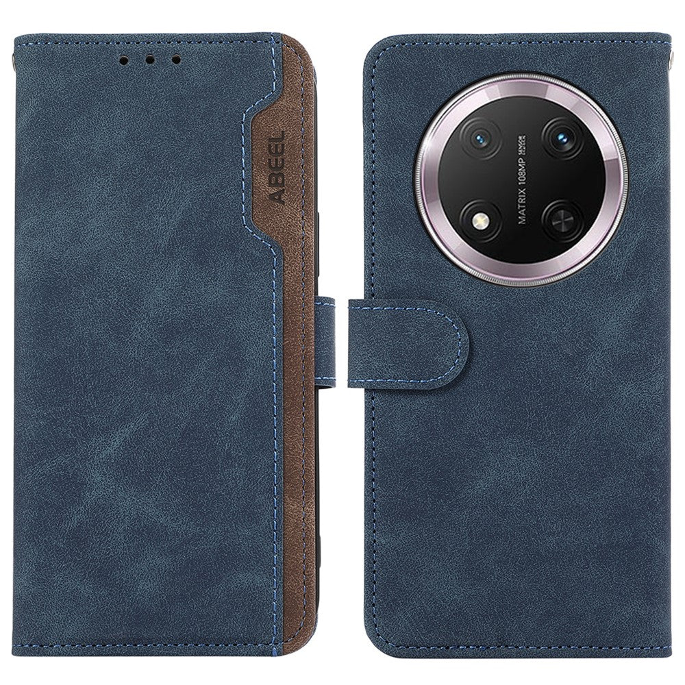 ABEEL For Honor Magic7 Lite 5G / X9c 5G / X60 Pro 5G Case Color Splicing Leather Flip Phone Cover RFID Blocking