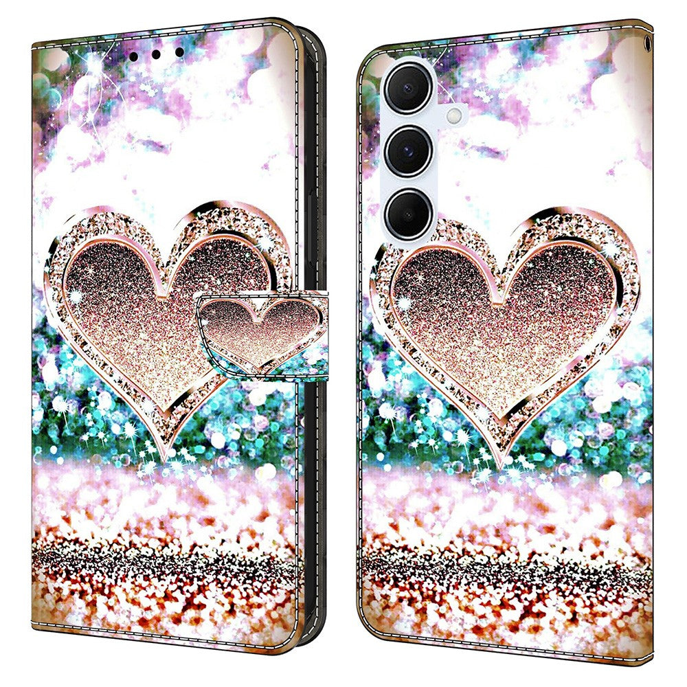 Galaxy A36 5G / A56 5G Wallet-Hülle – Mit 3D-Muster, Kartenfächer & Ständer