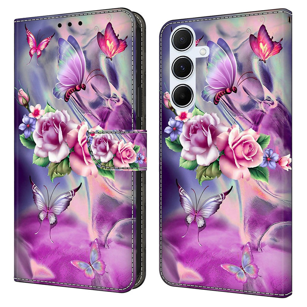 Galaxy A36 5G / A56 5G Wallet-Hülle – Mit 3D-Muster, Kartenfächer & Ständer