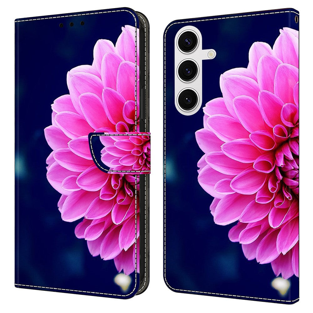 Galaxy S24 FE Wallet-Hülle – Mit 3D-Muster, Kartenfächer & Ständer