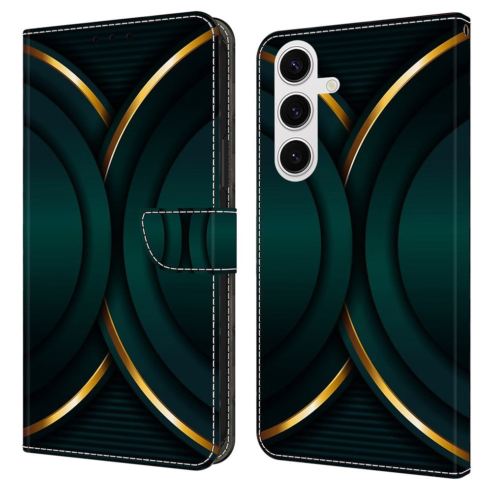 Galaxy S24 FE Wallet-Hülle – Mit 3D-Muster, Kartenfächer & Ständer