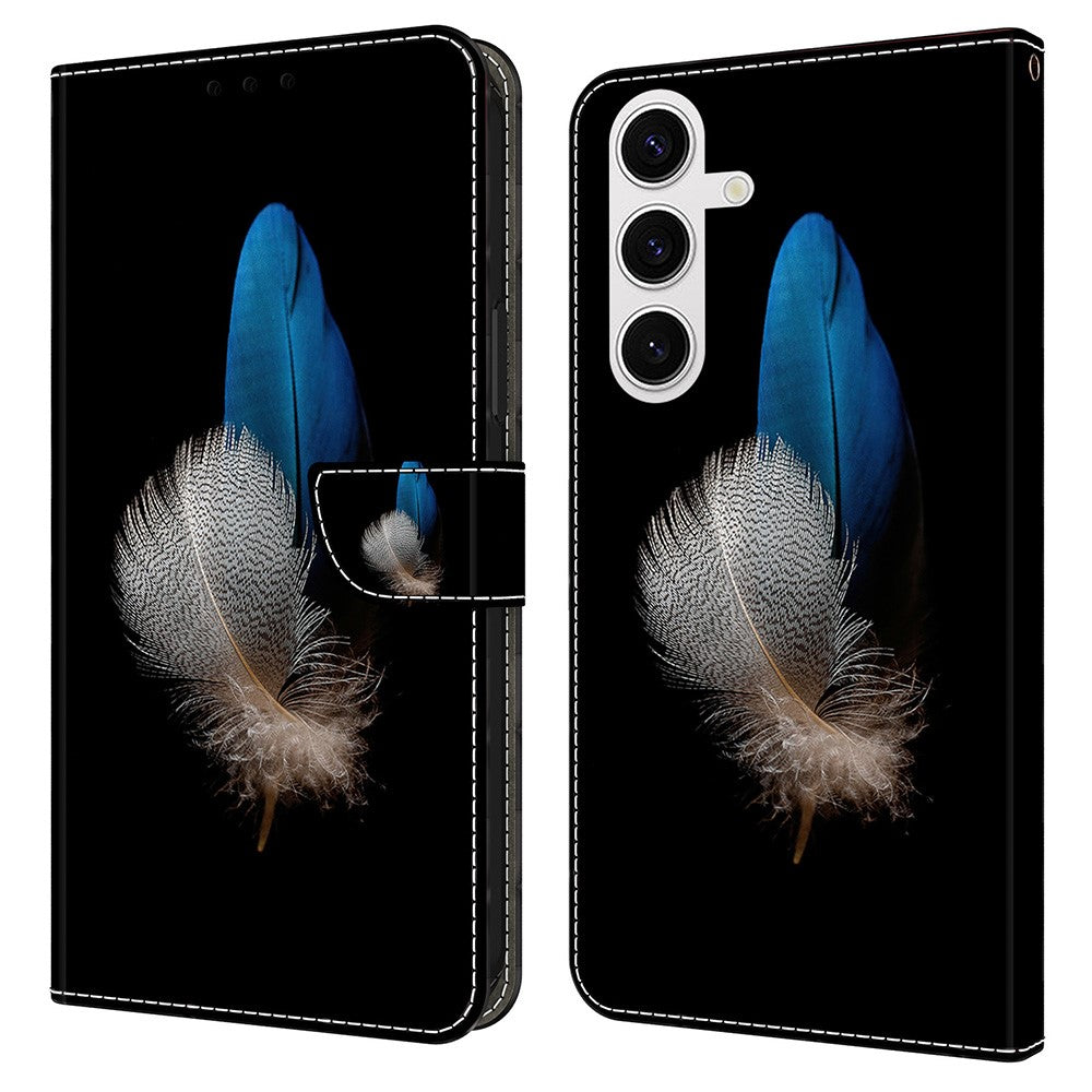 Galaxy S24 FE Wallet-Hülle – Mit 3D-Muster, Kartenfächer & Ständer