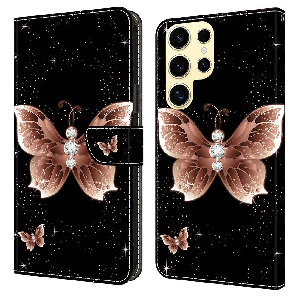Galaxy S25 Ultra Wallet-Hülle – Mit 3D-Muster, Kartenfächer & Ständer