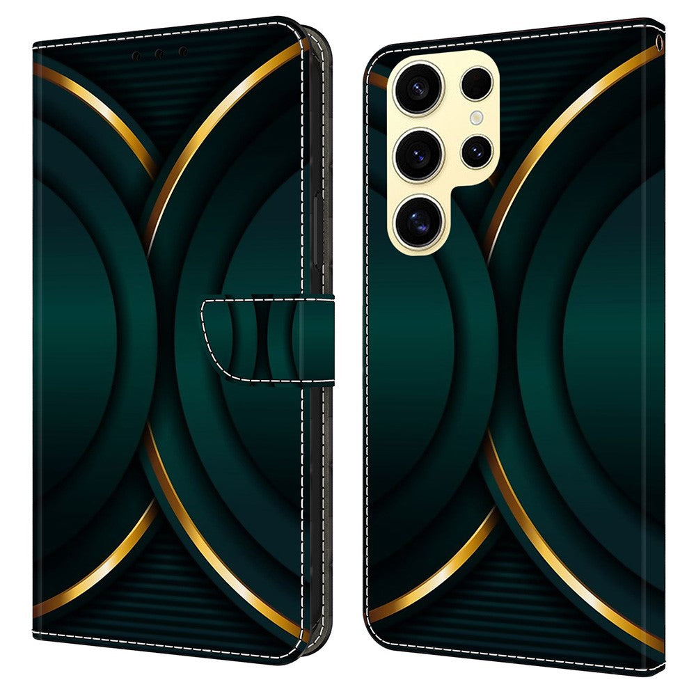 Galaxy S25 Ultra Wallet-Hülle – Mit 3D-Muster, Kartenfächer & Ständer