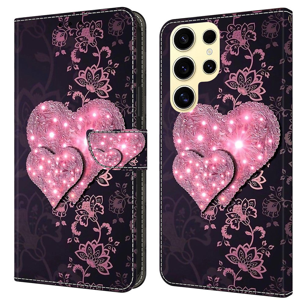 Galaxy S25 Ultra Wallet-Hülle – Mit 3D-Muster, Kartenfächer & Ständer