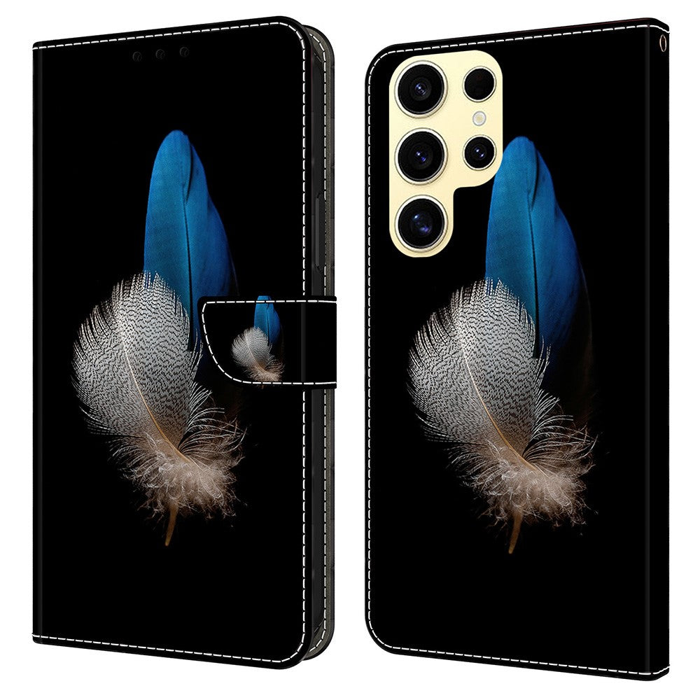 Galaxy S25 Ultra Wallet-Hülle – Mit 3D-Muster, Kartenfächer & Ständer