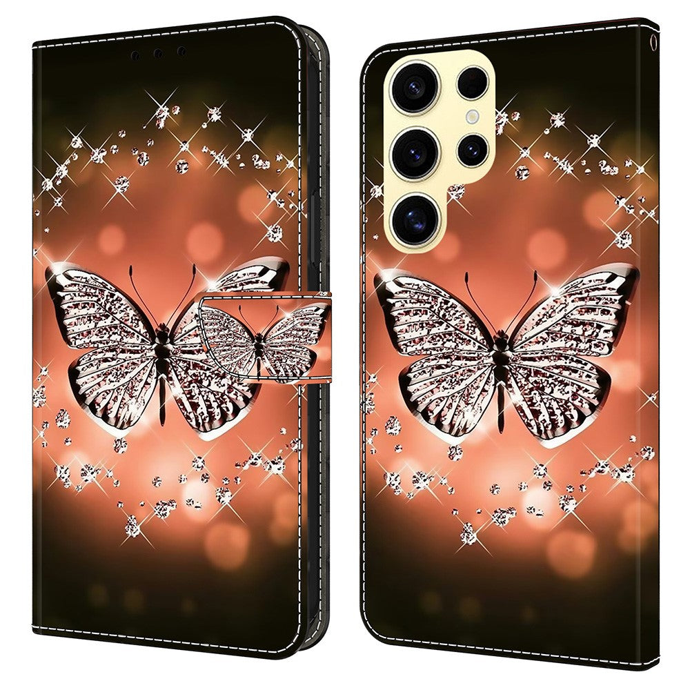 Galaxy S25 Ultra Wallet-Hülle – Mit 3D-Muster, Kartenfächer & Ständer