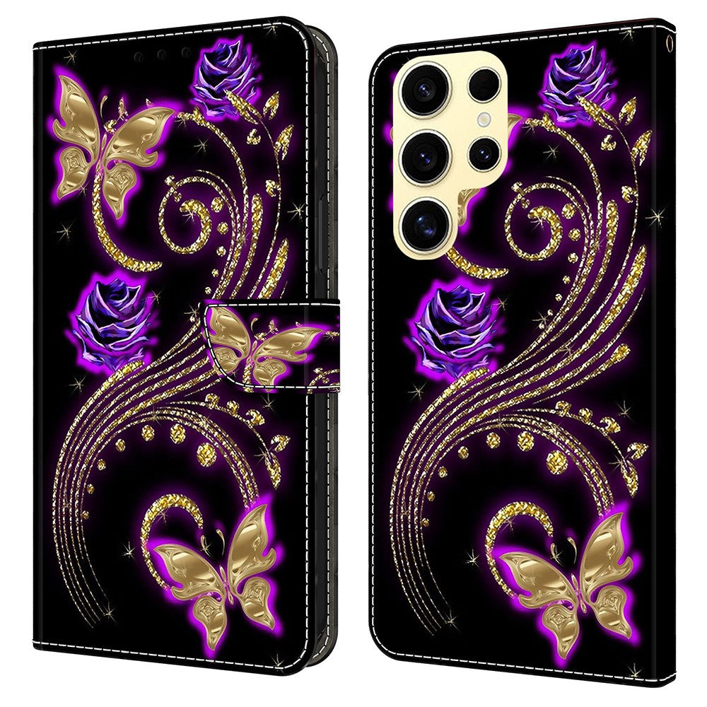 Galaxy S25 Ultra Wallet-Hülle – Mit 3D-Muster, Kartenfächer & Ständer