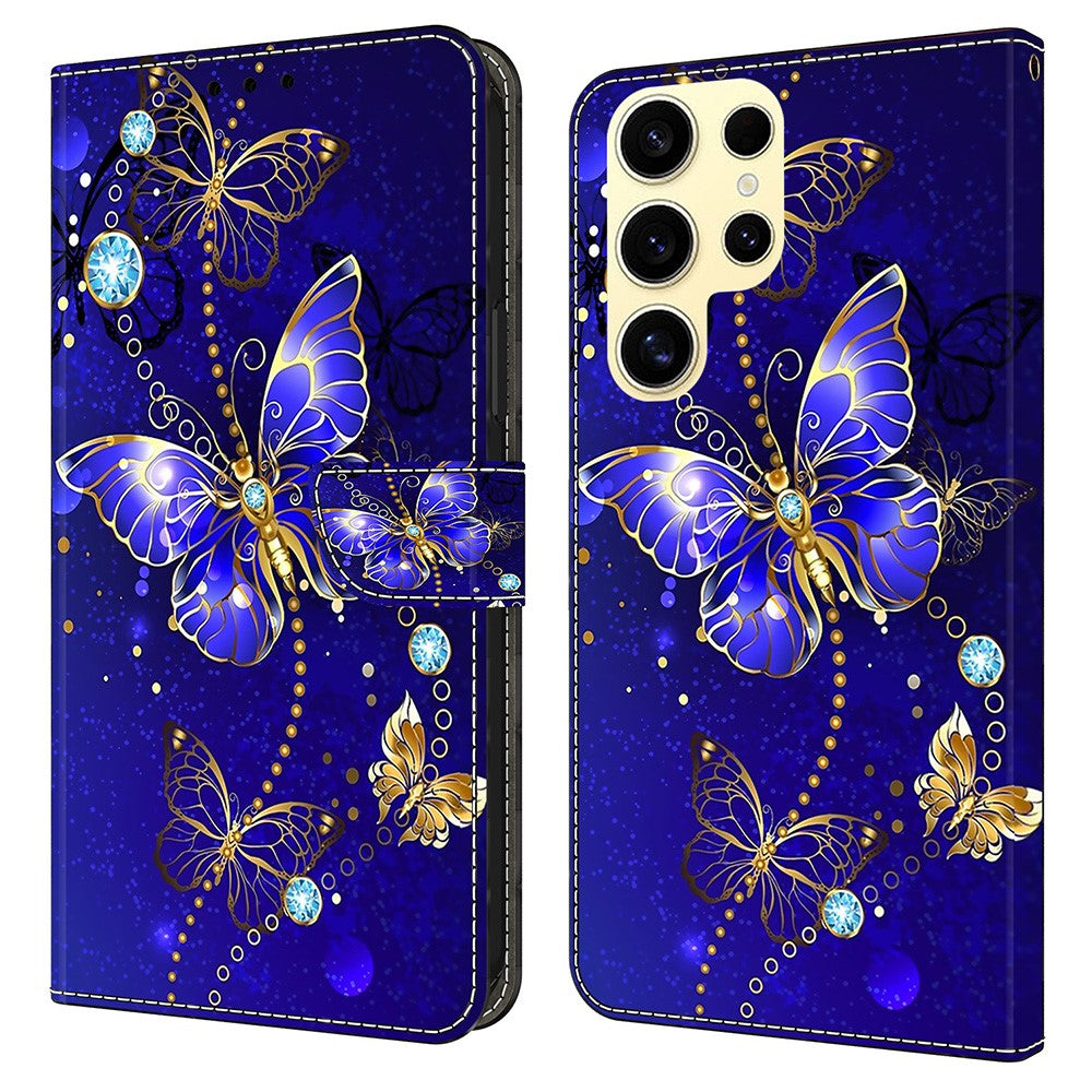 Galaxy S25 Ultra Wallet-Hülle – Mit 3D-Muster, Kartenfächer & Ständer