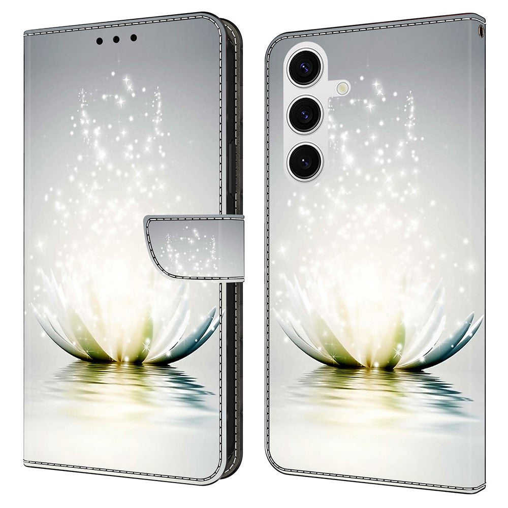 Galaxy S25 Wallet-Hülle – Mit 3D-Muster, Kartenfächer & Ständer