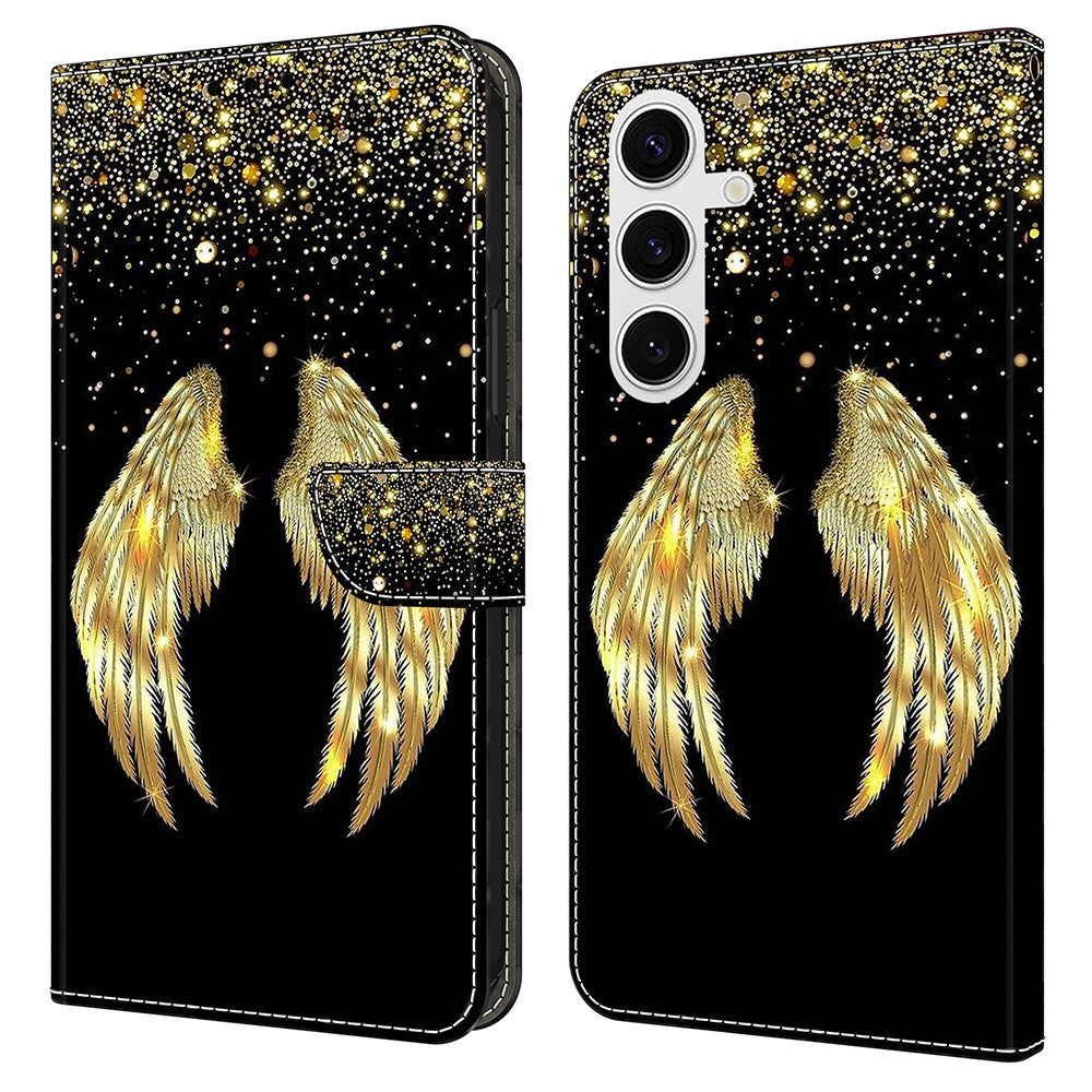 Galaxy S25 Wallet-Hülle – Mit 3D-Muster, Kartenfächer & Ständer