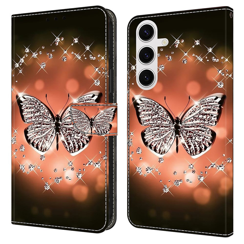 Galaxy S25 Wallet-Hülle – Mit 3D-Muster, Kartenfächer & Ständer