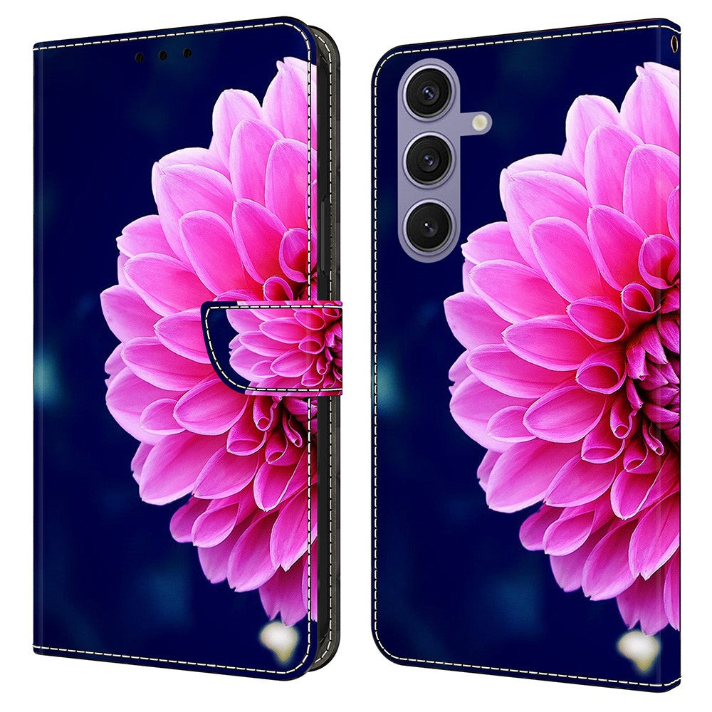 Galaxy S25 Plus Wallet-Hülle – Mit 3D-Muster, Kartenfächer & Ständer
