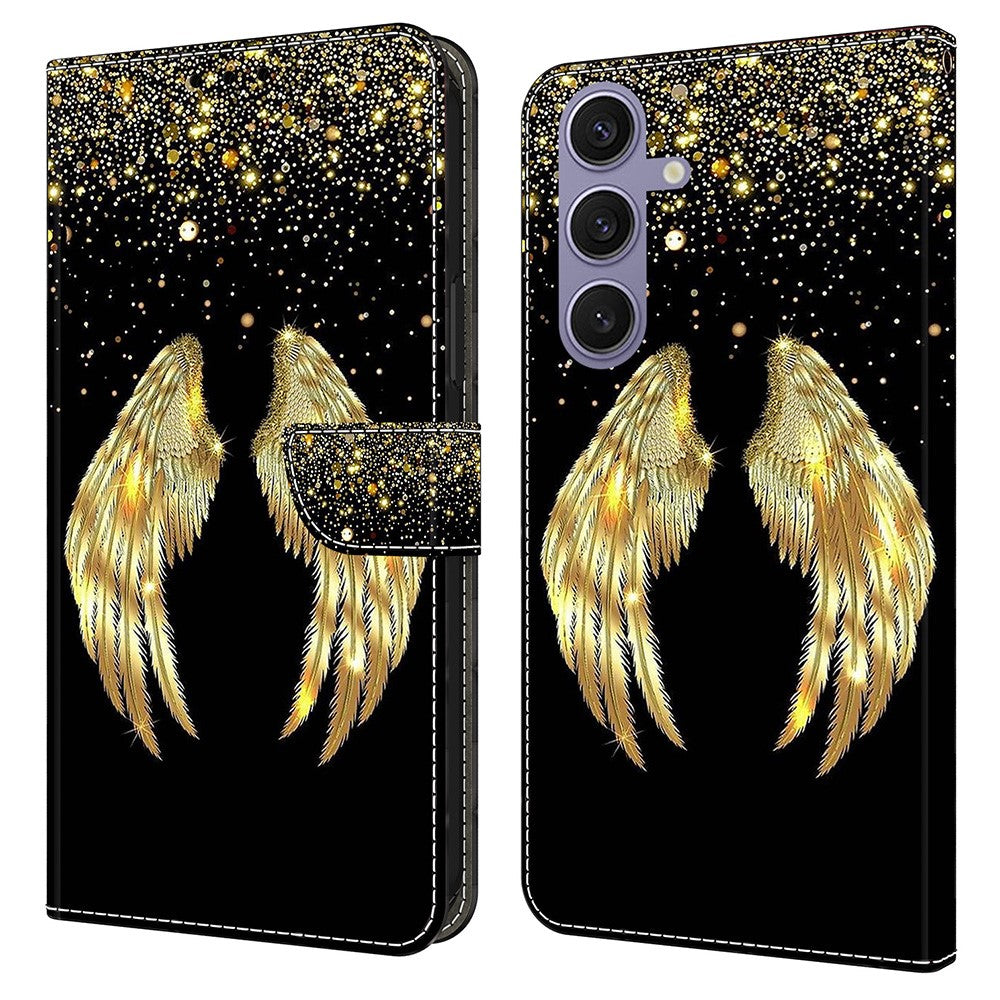 Galaxy S25 Plus Wallet-Hülle – Mit 3D-Muster, Kartenfächer & Ständer