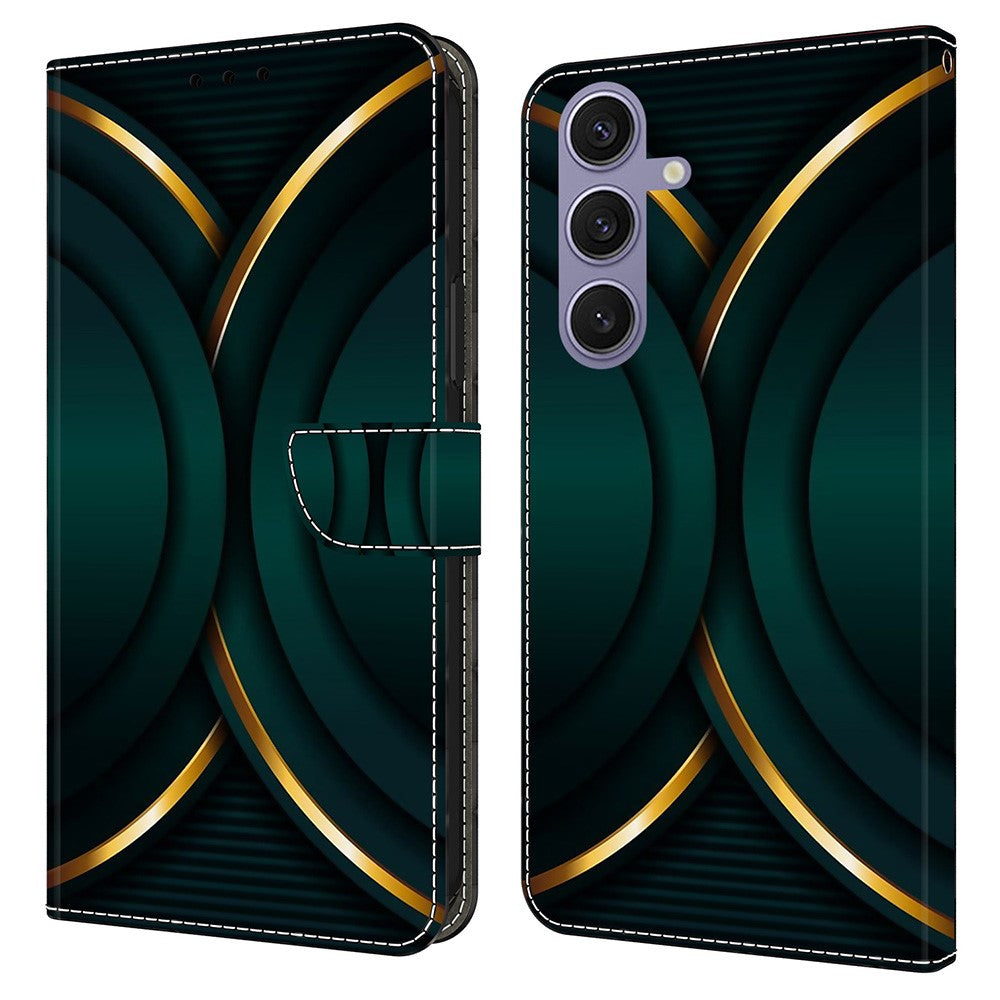 Galaxy S25 Plus Wallet-Hülle – Mit 3D-Muster, Kartenfächer & Ständer