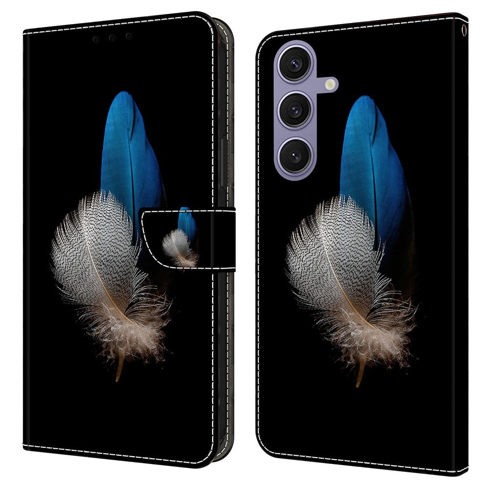 Galaxy S25 Plus Wallet-Hülle – Mit 3D-Muster, Kartenfächer & Ständer
