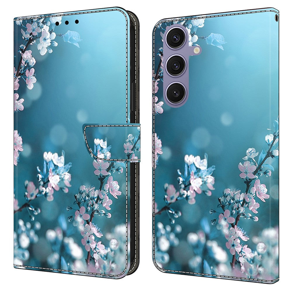 Galaxy S25 Plus Wallet-Hülle – Mit 3D-Muster, Kartenfächer & Ständer