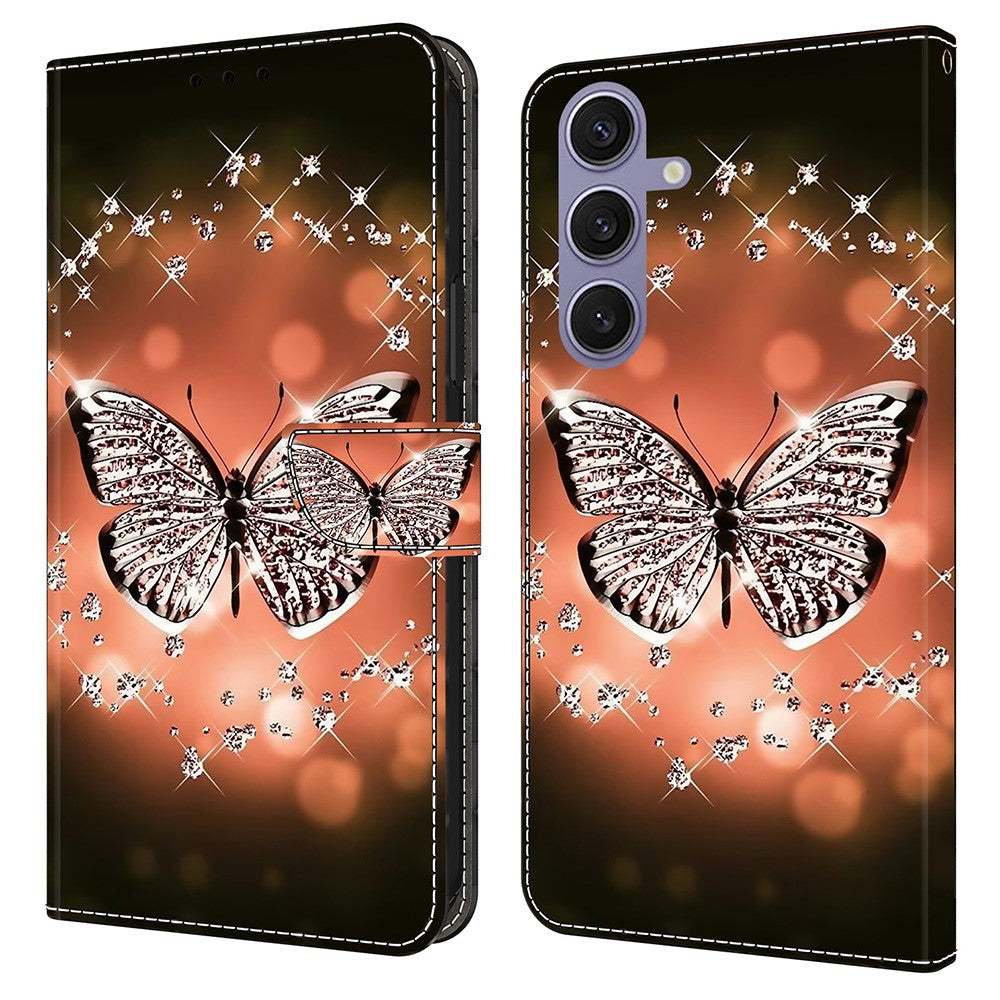 Galaxy S25 Plus Wallet-Hülle – Mit 3D-Muster, Kartenfächer & Ständer