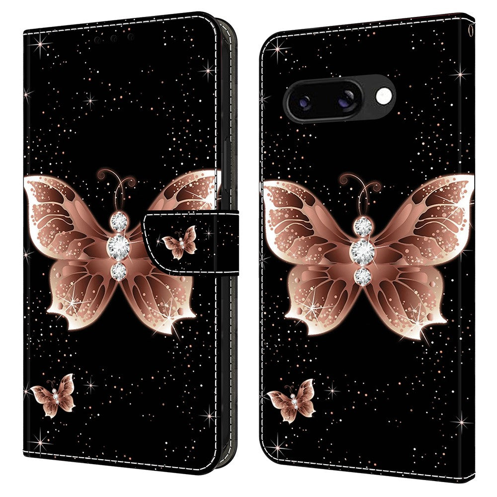 Pixel 9a Wallet-Hülle – Mit 3D-Muster, Kartenfächer & Ständer