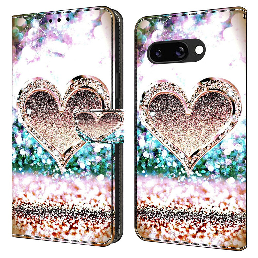 Pixel 9a Wallet-Hülle – Mit 3D-Muster, Kartenfächer & Ständer