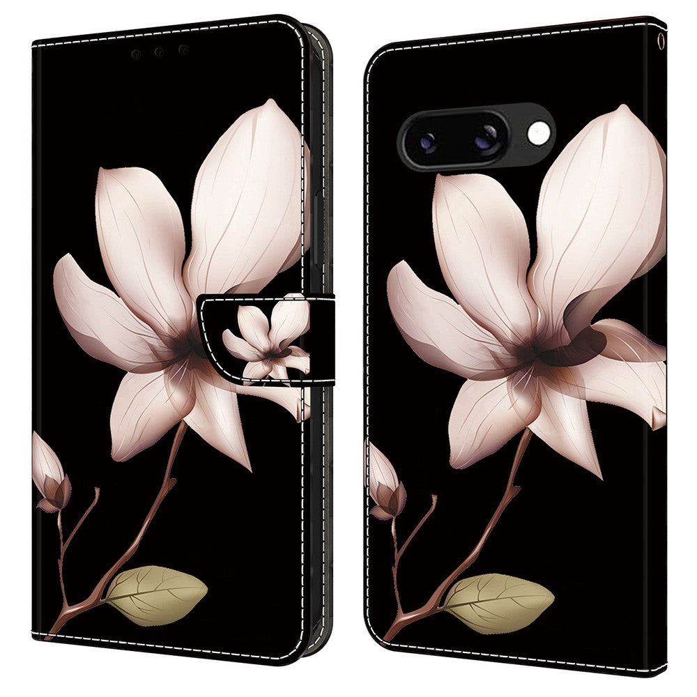 Pixel 9a Wallet-Hülle mit 3D-Muster & Magnetverschluss