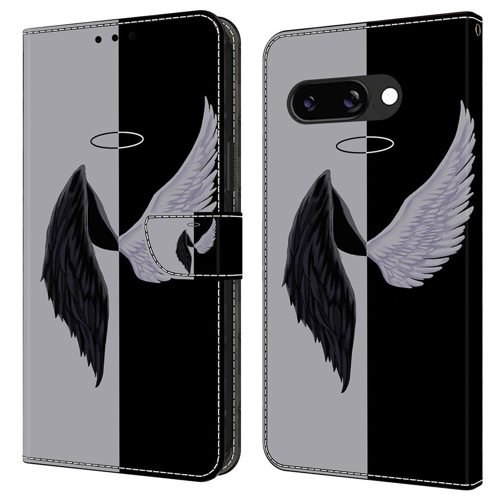 Pixel 9a Wallet-Hülle mit 3D-Muster & Magnetverschluss