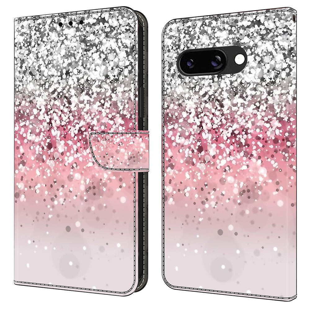 Pixel 9a Wallet-Hülle mit 3D-Muster & Magnetverschluss