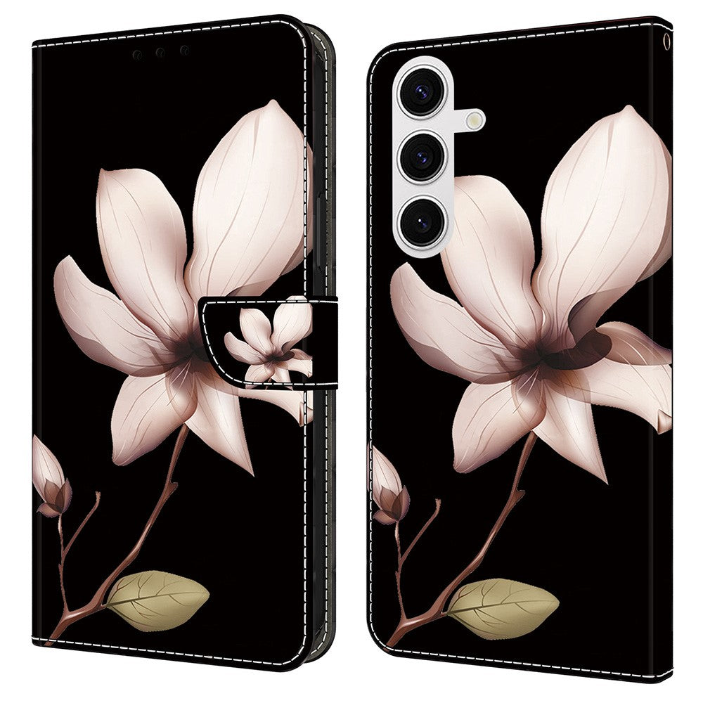 Galaxy S25 Plus Wallet-Hülle mit 3D-Muster & Magnetverschluss