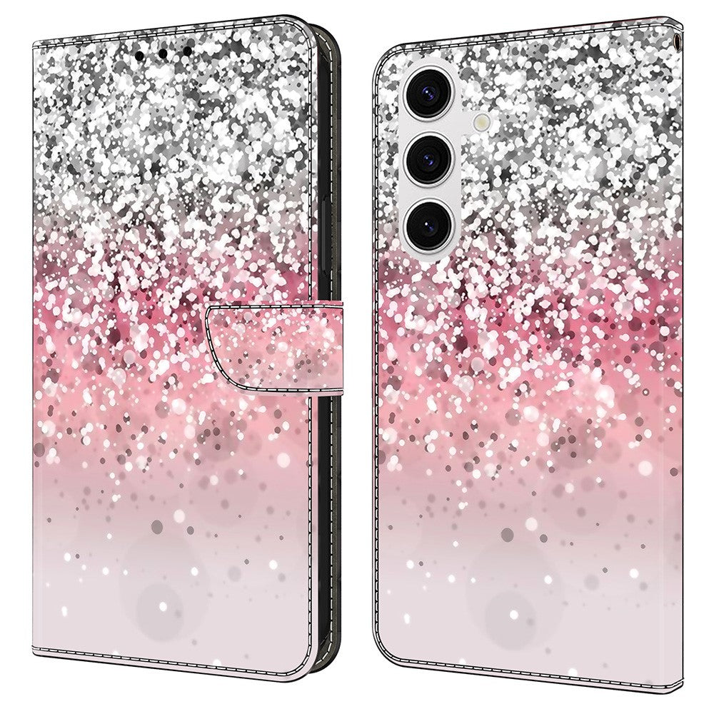 Galaxy S25 Plus Wallet-Hülle mit 3D-Muster & Magnetverschluss